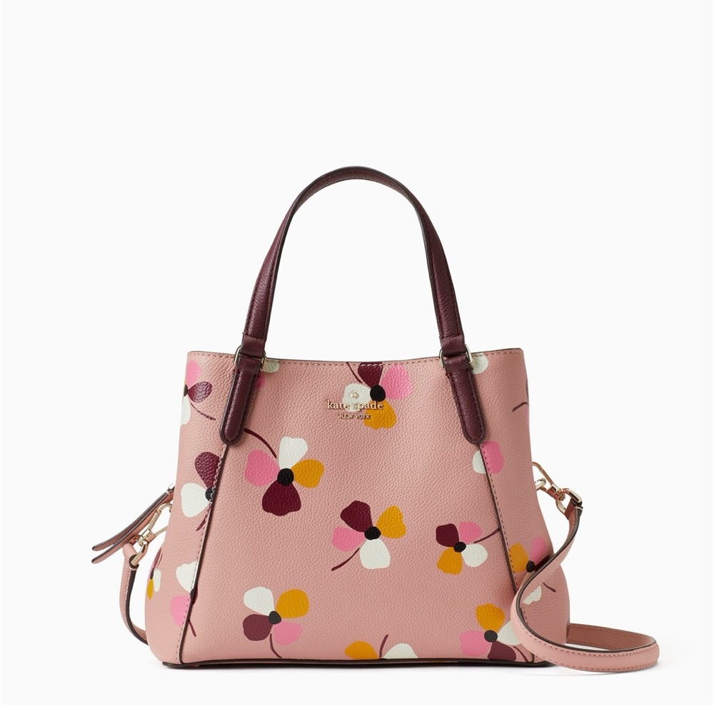 KATE SPADE jackson dusk buds triple compartment satchel 318